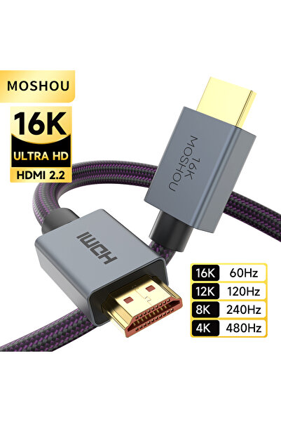 Choice5 كابل HDMI 2.2 بطول 2.5 متر، كابل HDMI 2.2 بدقة 16K، سرعة فائقة 96 جيج...