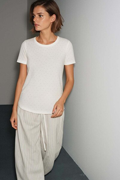 HAKKE T-Shirt with Sprinkled Stones