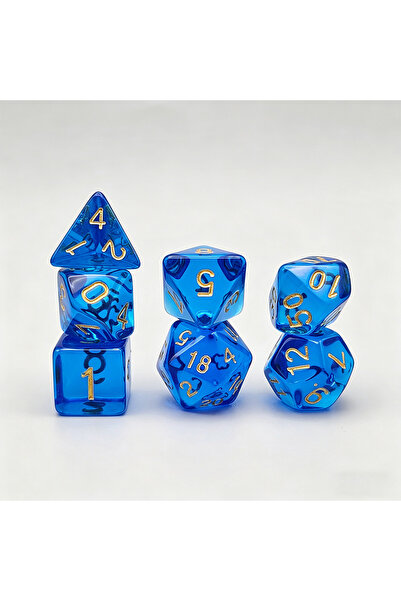 Choice4 blue 7 pcs Acrylic High-Grade Translucent Gemstone Green Polyhedral B...