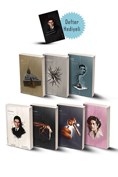 Minüskülkitap Franz Kafka Seti - 7 Kitap / Defter Hediyeli - Özel Kutulu