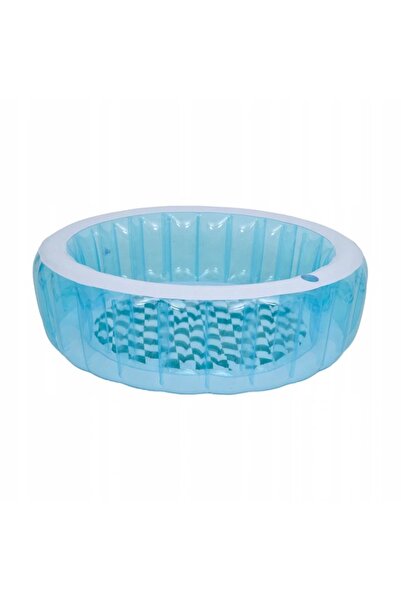 ALBADER mall Round Inflatable Kids Pool with Transparent Support Rings, Porta...