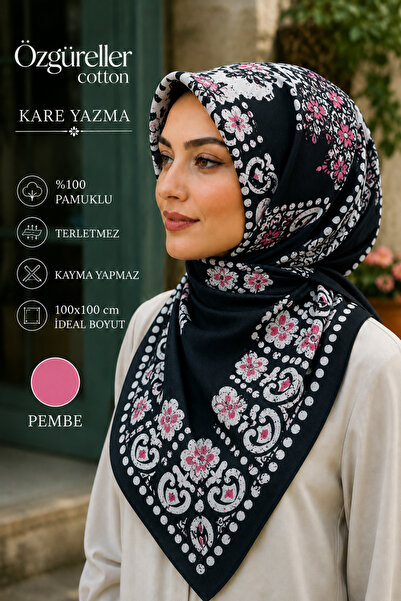 ÖZGÜRELLER %100 Pamuklu Etnik Desen Yazma ,Hediyelik Kaymayan Terletmeyen Tes...