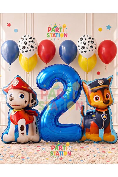 Parti Station Paw Patrol Balon Seti Paw Petrol 2 Yaş Balon Seti Paw Patrol Do...