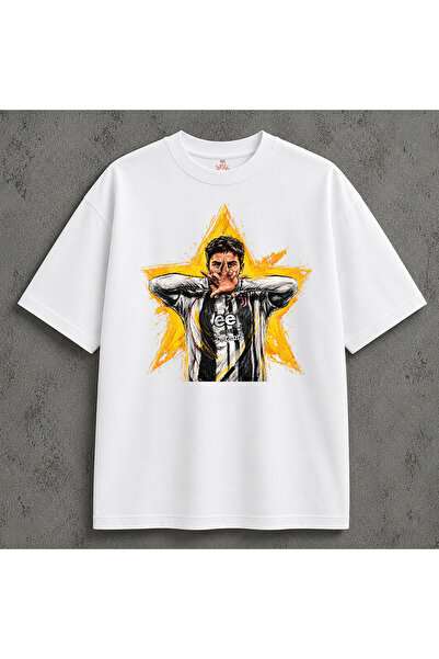 kun inaki Kenan Yıldız Baskılı Beyaz Unisex Tişört