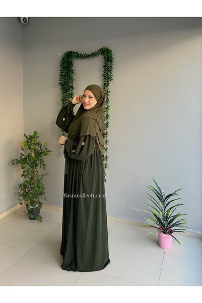 Yüsra Collection طقم فستان ليزا مطرز بالبابونج وتنورة قصيرة منفوشة مكون من قطعتين