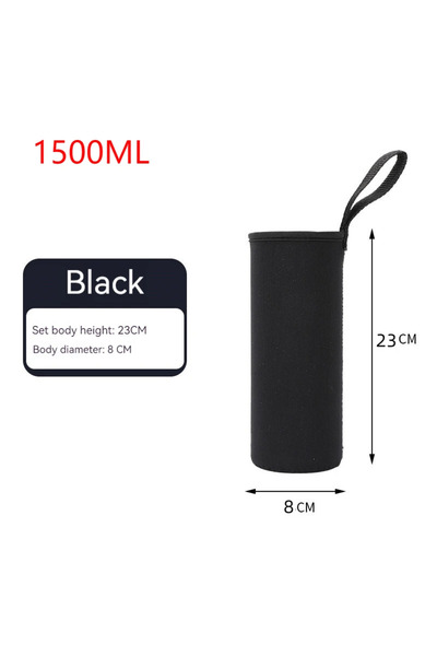 Choice Black-1500ml Portable Water Bottle Insulated Neoprene Holder Pouch Bag...