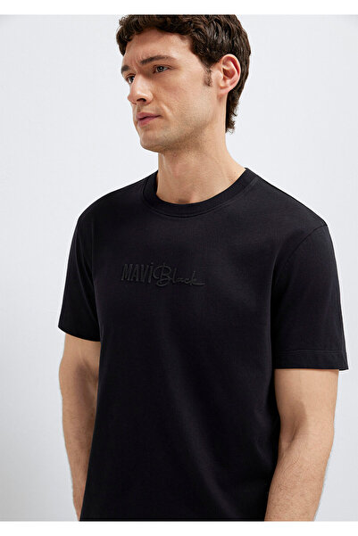 Mavi Black T-Shirt Regular Fit / Normal Cut 0613672-900