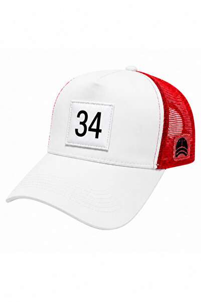 all hats قبعة بيسبول شبكية مزينة بـ 34 رقعة
