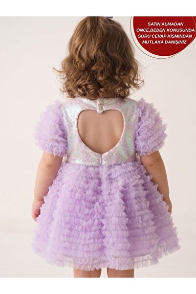 aysskids Rochie de fetiță Greta cu volane, pentru ocazii speciale, de sărbătoare