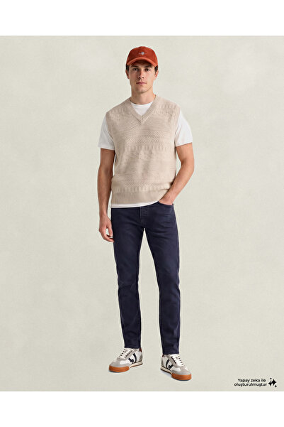 Gant Erkek Lacivert Extra Slim Fit Jean Pantolon