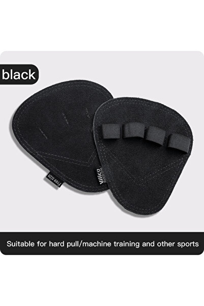 Choice A0140-BK Leather Weight Lifting Training Gloves Palm Protection Women ...