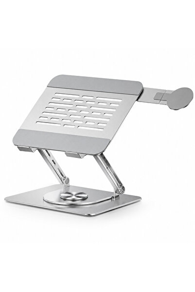Mcstorey Laptop Stand Karbon Çelik 360° Döner Ergonomik Yükseklik Ayarlı Soğu...