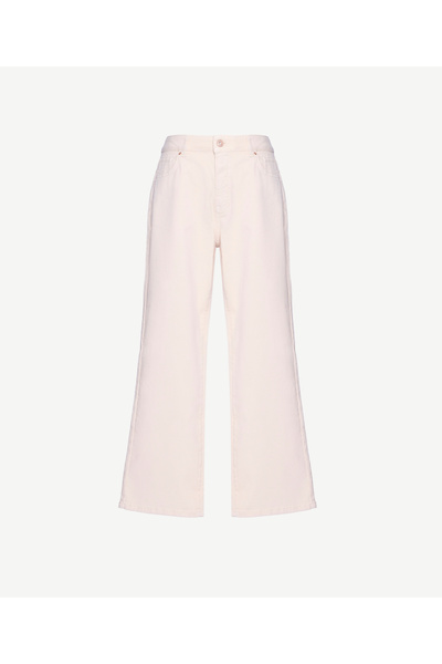Yargıcı Pantaloni drepți cu talie înaltă