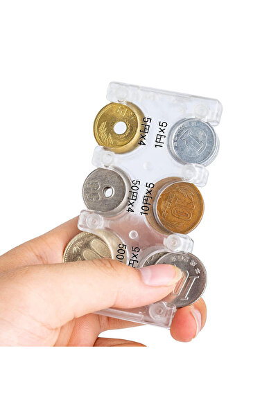 Choice transparent Mini Portable Coin Organizer, Portable Plastic Coin Holder...