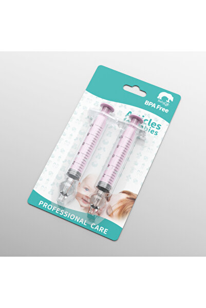 choice2 Pink Baby Nose Cleaner 2Pcs Nasal Washer Needle Tube Washer 10ML Infa...