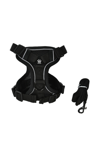 Choice XL Black Breathable Cat Harness Leash for Small Medium Dogs Cats Adjus...