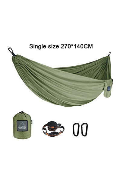 Choice5 single army green Portable Nylon Parachute Fabric Single and Double S...
