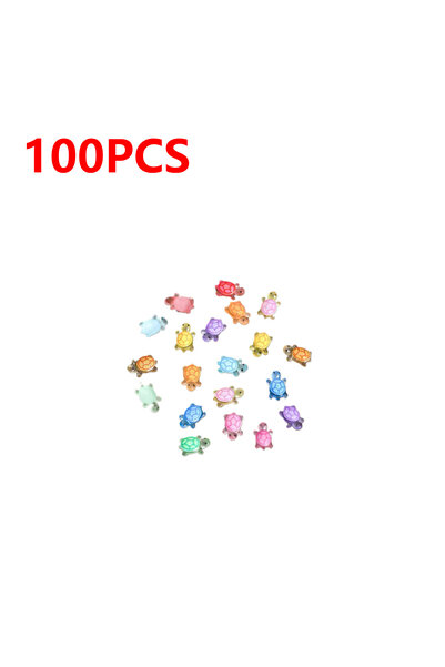 Choice 100pcs 100-500pcs Mini Resin Turtles Night Glow Turtle Figurines Multi...