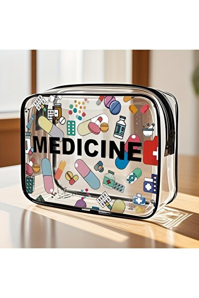 Choice Style 1 Medicine Cosmetic Bag Women Large Capacity Travel Organizer Ea...