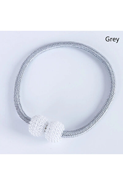 Choice 1PC Grey 1/2PCS Pearl Magnetic Curtain Clip Curtain Holders Tie Back B...