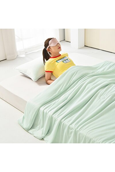 Choice17 200x230cm Green Air Condition Comforter for Summer Pure Color Ice Si...