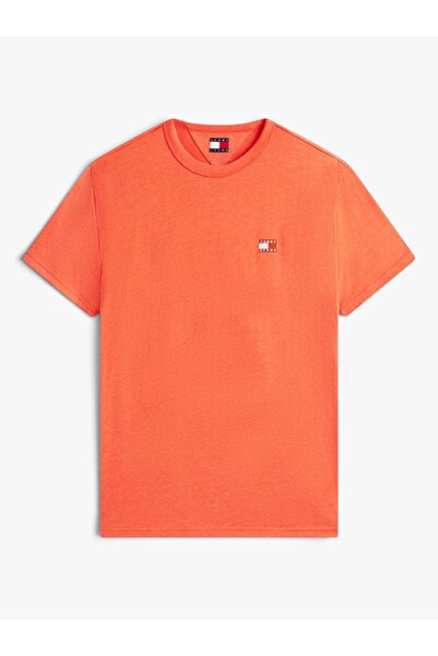 Tommy Hilfiger TJM REG BADGE TEE EXT Erkek Kırmızı T-Shirt - DM0DM22667