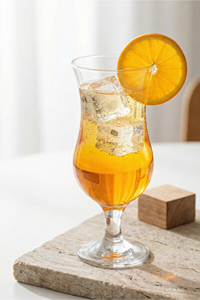 LAV Fiesta Cam Kokteyl Bardağı 6'lı 390 ml (Meşrubat/Smoothie /Milkshake/Soğu...