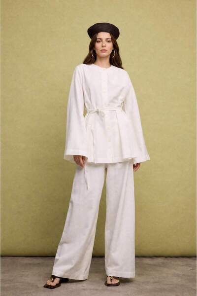 DeFacto Relax Fit Linen Blend Trousers H8911Ax26Au
