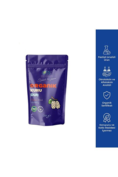 OTS Organik Kuru Dut 200 gr (Organik Sertifikalı, Pestisit Analizli)
