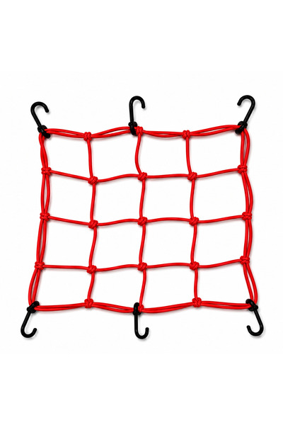 MOTORKİT MK MOTOSİKLET KASK FİLESİ [ AHTAPOT ] KIRMIZI 6 KANCALI 35 x 35 cm