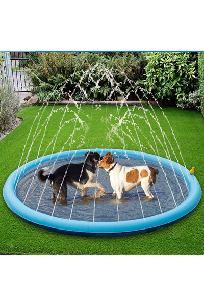 Choice 170cm Blue Pet Dog Water Spray Mat Pvc Inflatable Water Fountain Spray...