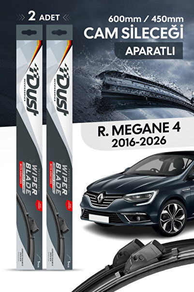 DUST Renault Megane 4 2016-2026 Uyumlu Silecek Takımı 600MM/450MM