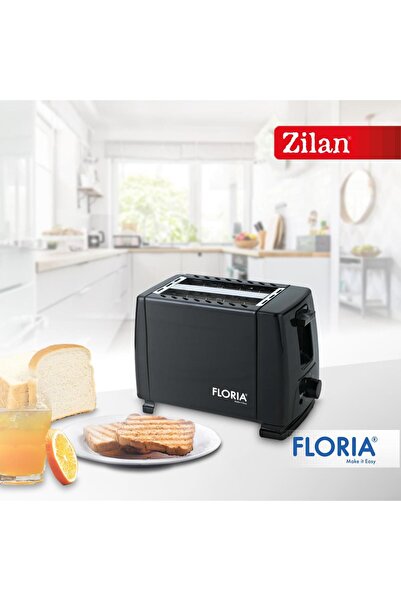 Floria Φρυγανιέρα ZLN1826 Μαύρη, 700W, 7 επίπεδα ελέγχου θερμοκρασίας, κουμπί...