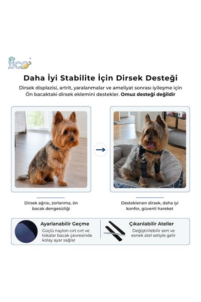 Fico pets Dog Elbow Protector Left Front Leg Elbow Guard