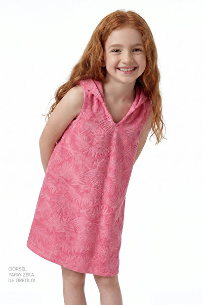 Penti Kaftan prosop texturat roz pentru fete, colorat