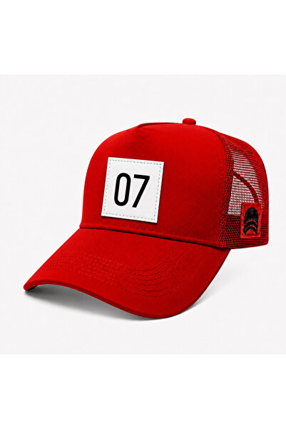 all hats 07 قبعة بيسبول شبكية مزينة برقعة مزخرفة