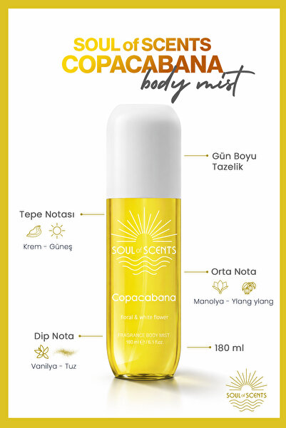 Soul of Scents Copacabana Floral & White Flowers Body Mist