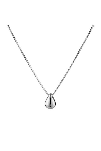 Choice TMH-XL053 925 Sterling Silver Necklace Water Droplet Pendant for Women...