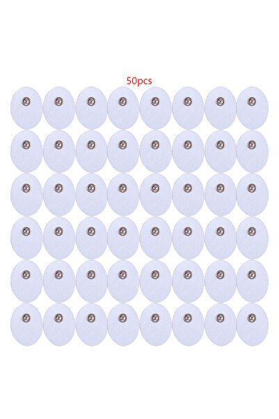 choice2 50pcs mini white Electrode Pads Mini Button Self Adhesive Muscle Stim...