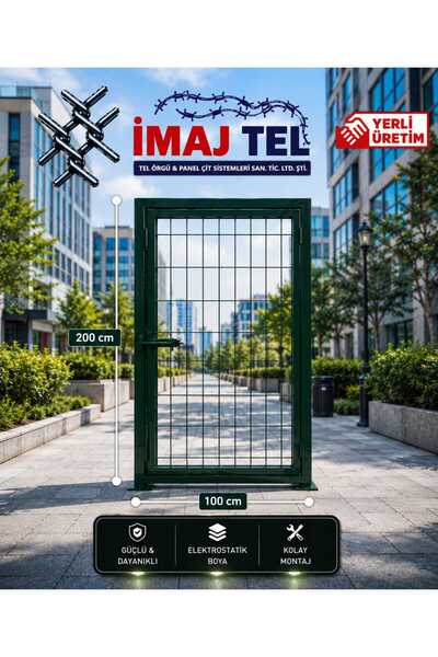 İMAJ TEL ÖRGÜ & PANEL ÇİT SİSTEMLERİ Panel Çit Kapı Yeşil / Panel Çit Kanatlı...