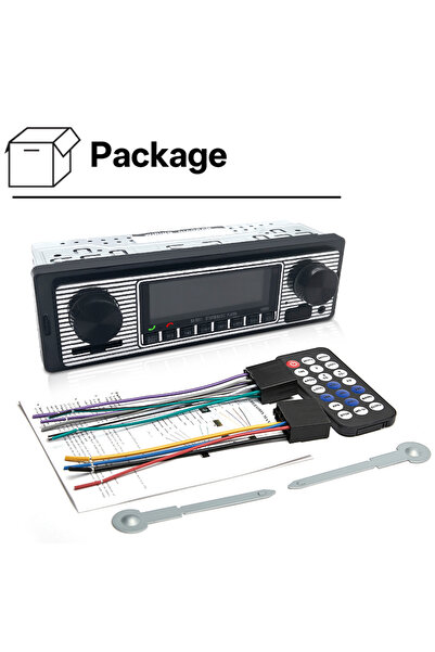 Choice black Hippcron Car Radio 1 Din Car MP3 Stereo Audio Player Bluetooth F...