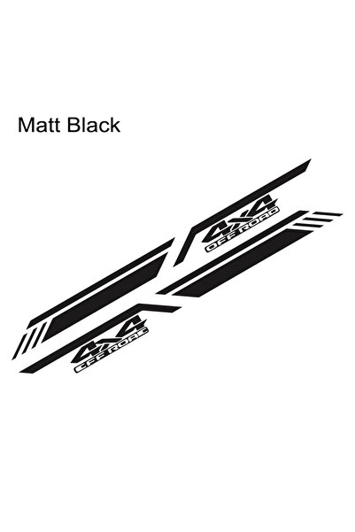 Choice3 Matt Black 120x10cm Car Stickers Decals 4X4 Off Road Graphics Vinyl D...
