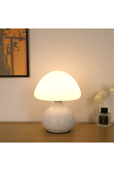 Choice1 Warm White WHITE 1pc USB Mushroom LED Desk Lamp with Three Color Dimm...