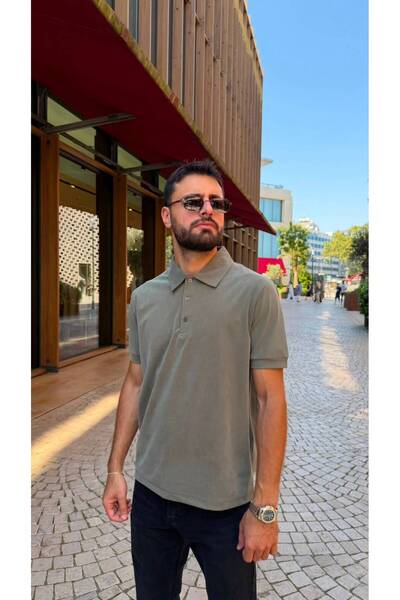 JESSE STORY Men's Modal Polo Collar T-Shirt 100% Cotton Comfortable
