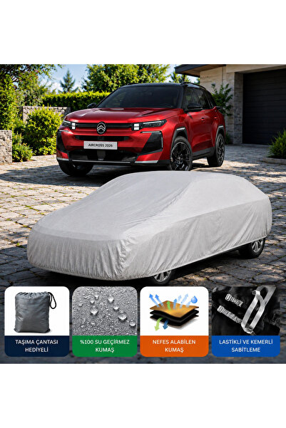 COCEM Citroen Aircross Premium Araç Brandası Su Geçirmez UV Korumalı Tam Koru...