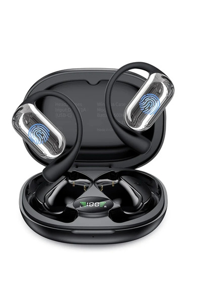 Choice Black UYUXIO Real Time AI Language Translation Earbuds OWS Translator ...