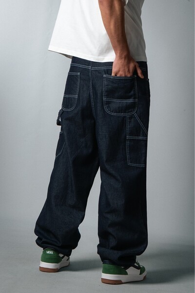 Crupt Studio Raw Carpenter Super Baggy Men's Jean Pants