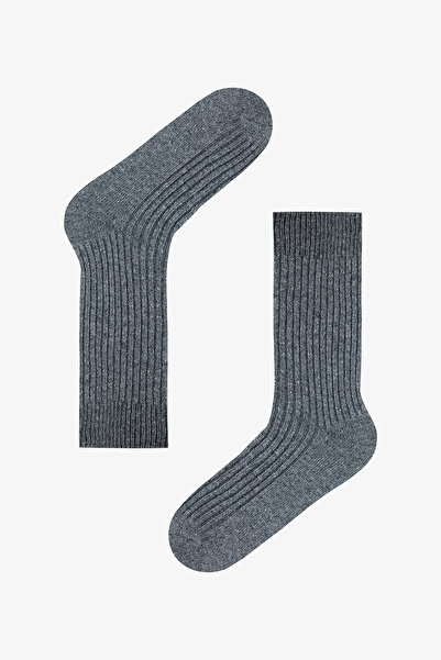 Penti Koyu Gri Erkek Ribbed Soket Çorap
