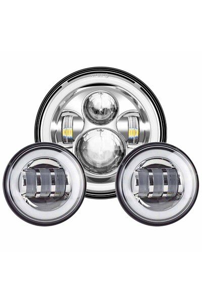 Choice6 7inch and 4.5inch S 7inch LED Headlight +4.5inch Fog Lights 7"Bracket...
