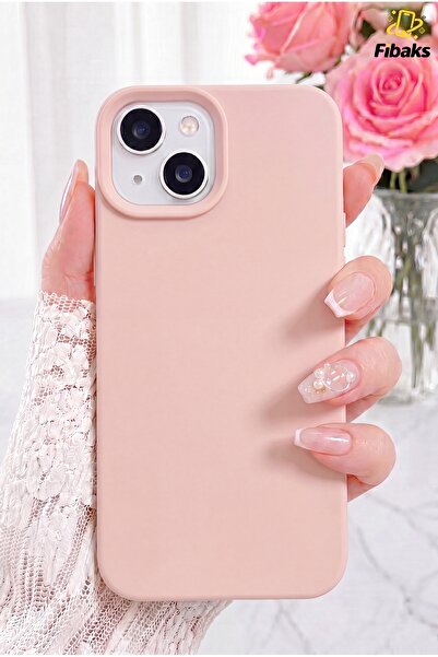 Fibaks iPhone 13/14 Kılıf Içi Kadife Lansman Silinebilir Renkli Yumuşak Silik...